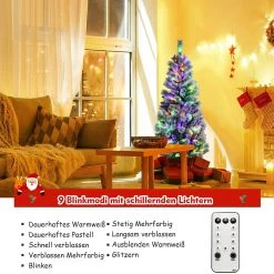 Costway 150cm LED Künstlicher Weihnachtsbaum -Günstiges Deko Geschäft 7c744e86710e40debd4cbe855dc7c886