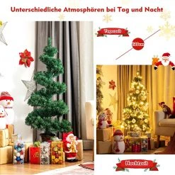 Costway 120cm LED Künstlicher Weihnachtsbaum 11 Costway 120cm LED Künstlicher Weihnachtsbaum -Günstiges Deko Geschäft 7ce13fafa038441c8bd978d7f4fe1008