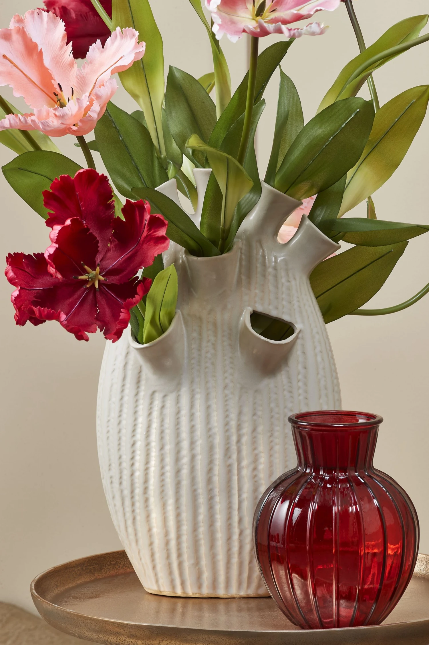 Mica Decorations Tulpen-Vase Saul - Cremeweiß 5 Mica Decorations Tulpen-Vase Saul - Cremeweiß – Bild 3