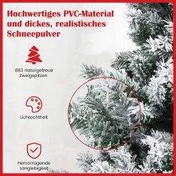 Costway 180cm Künstlicher Weihnachtsbaum 11 Costway 180cm Künstlicher Weihnachtsbaum -Günstiges Deko Geschäft 7f15c16e613a40a98297a877ce5f7bf6