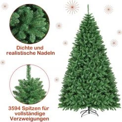 Costway 275cm Künstlicher Weihnachtsbaum -Günstiges Deko Geschäft 7f235cfe95c14ce5ac90851b6bab3dd8