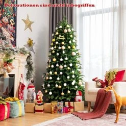 Costway 180cm LED Künstlicher Weihnachtsbaum -Günstiges Deko Geschäft 7f5b4bce3f994e46b15bd67308a3cdeb