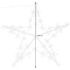 Home&Styling Collection Weihnachtsbeleuchtung in Form von Stern - 15 x 10 x 44 cm - Metall -Günstiges Deko Geschäft 804c5c446a344cbb83d8c7d92ec4547e.cropped 0 45 1982 1909.processed