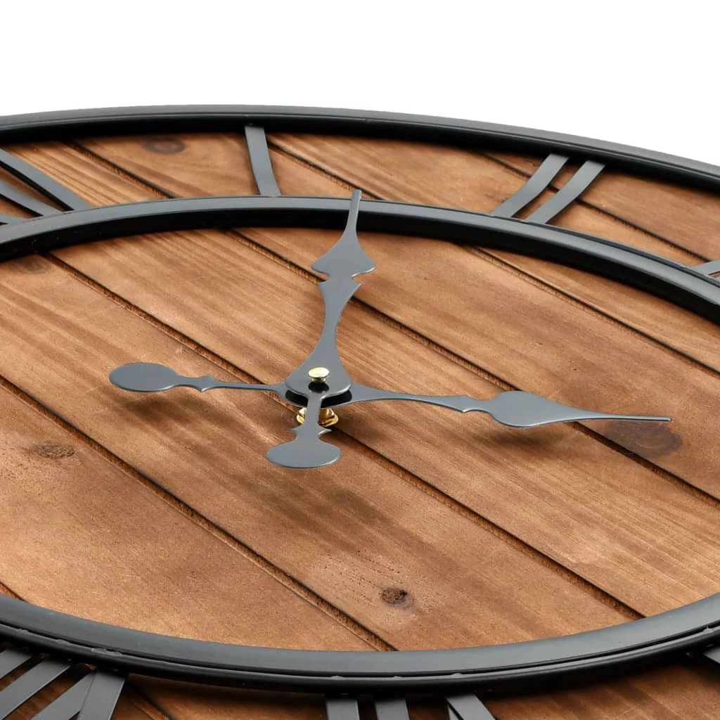 VidaXL Wanduhr Vintage Holz und Metall - vidaXL Wanduhr Vintage mit Quarzwerk Holz und Metall 60 cm XXL 6 VidaXL Wanduhr Vintage Holz und Metall - vidaXL Wanduhr Vintage mit Quarzwerk Holz und Metall 60 cm XXL – Bild 4