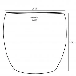 Mica Decorations Blumentopf Lester - 38 x 35 x 38 cm - Durchmesser: 38 cm -Günstiges Deko Geschäft 80ace0d9fdc04d53b55f0367ed2523d6 scaled