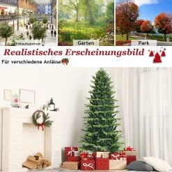 Costway 180cm Künstlicher Weihnachtsbaum 12 Costway 180cm Künstlicher Weihnachtsbaum -Günstiges Deko Geschäft 81de461f73df4405a498f42fc151f379