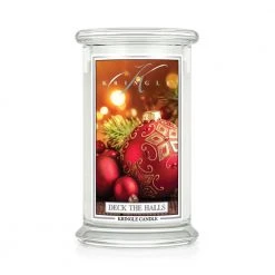Kringle Candle Große Classic Candle Deck The Halls