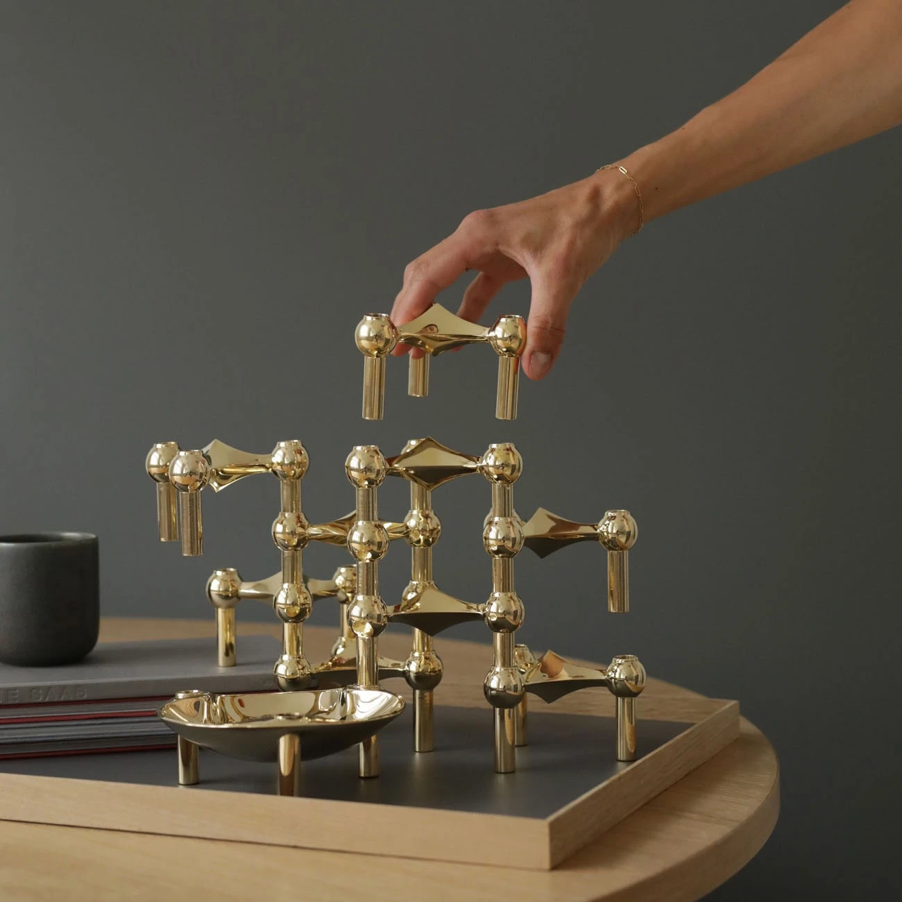 STOFF Kerzenhalter goldfarben - STOFF Kerzenhalter Kerzenständer goldfarben 5 STOFF Kerzenhalter goldfarben - STOFF Kerzenhalter Kerzenständer goldfarben – Bild 3