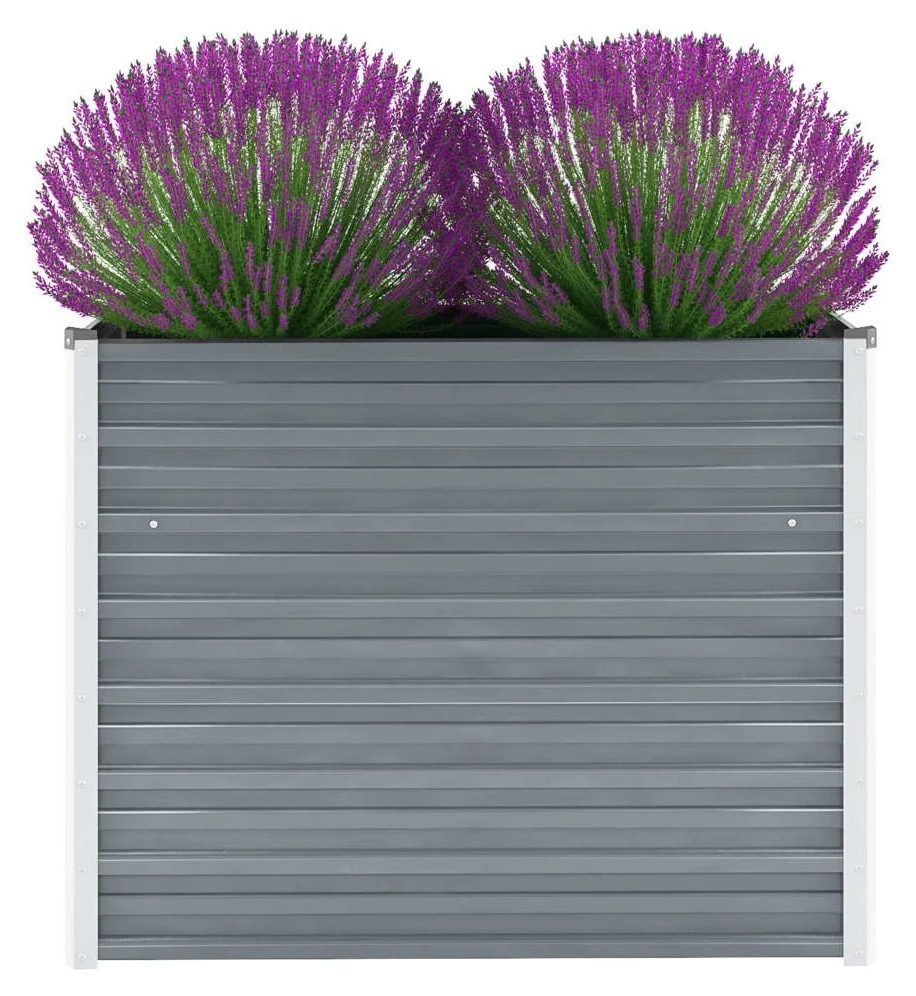 VidaXL Garten-Hochbeet Verzinkter Stahl Grau - vidaXL Garten-Hochbeet Verzinkter Stahl 100x40x77 cm Grau 4 VidaXL Garten-Hochbeet Verzinkter Stahl Grau - vidaXL Garten-Hochbeet Verzinkter Stahl 100x40x77 cm Grau – Bild 2