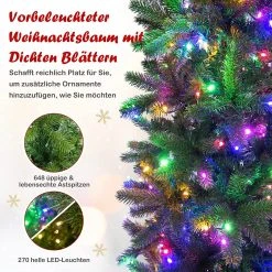 Costway 180cm Künstlicher Weihnachtsbaum -Günstiges Deko Geschäft 8511ab2013c24177bb6e8ab9ba43b6bd