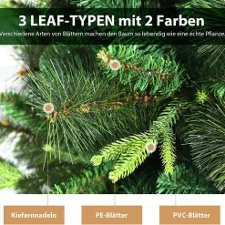 Costway 180cm Künstlicher Weihnachtsbaum 11 Costway 180cm Künstlicher Weihnachtsbaum -Günstiges Deko Geschäft 85392cfdf25145dea58793c85a1f802a