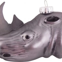 Krebs Glas Lauscha Nashornkopf 10cm aus Glas