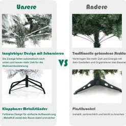 Costway 180cm Künstlicher Weihnachtsbaum -Günstiges Deko Geschäft 857f00c0c2044b88bd97dabe420a2bbe