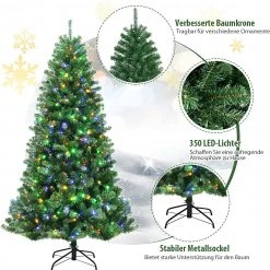 Costway 180cm LED Künstlicher Weihnachtsbaum -Günstiges Deko Geschäft 8699b54e2ecb40b08c9ed2ce9236c1c6