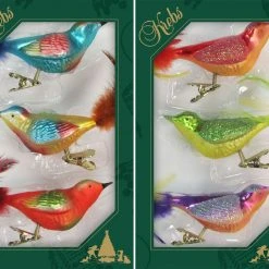 Krebs Glas Lauscha Bunt sortierte 11cm Fantasie-Glasvögel -Günstiges Deko Geschäft 86b1ee9cd7624310895084eec9cfa6f2