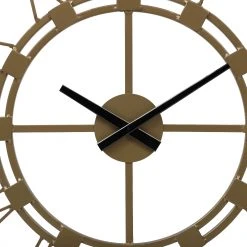 WOMO-DESIGN Wanduhr rund Ø 76cm AltGold aus Eisen - 76 x 76 cm -Günstiges Deko Geschäft 88cfb4d632904745891f6a02ec78f16d
