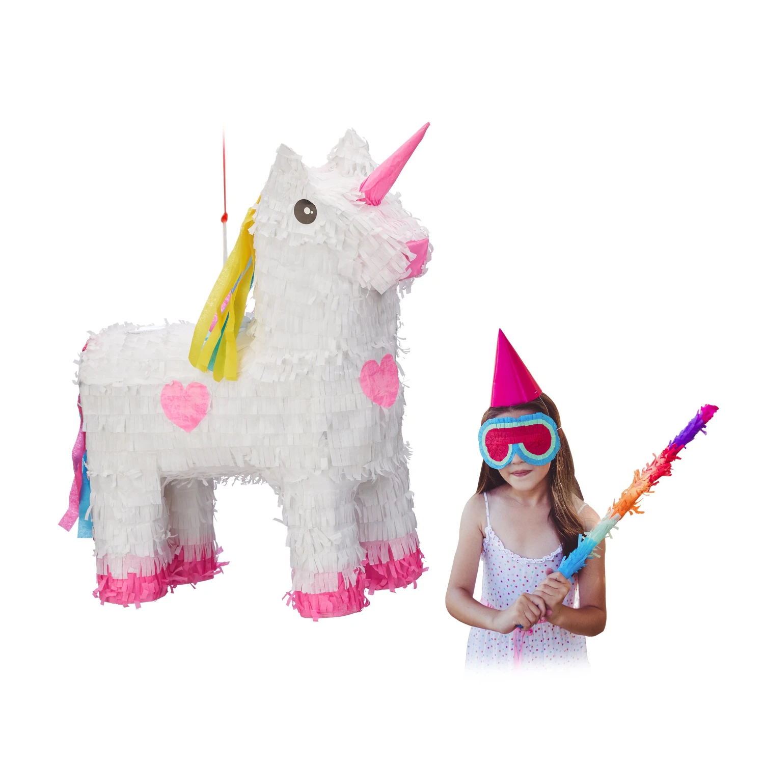 Relaxdays Pinata Einhorn 3 Relaxdays Pinata Einhorn