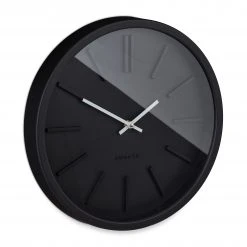 Relaxdays Wanduhr modern - Kunststoff - Glas