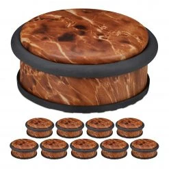 Relaxdays 10 x Türstopper Marmoroptik