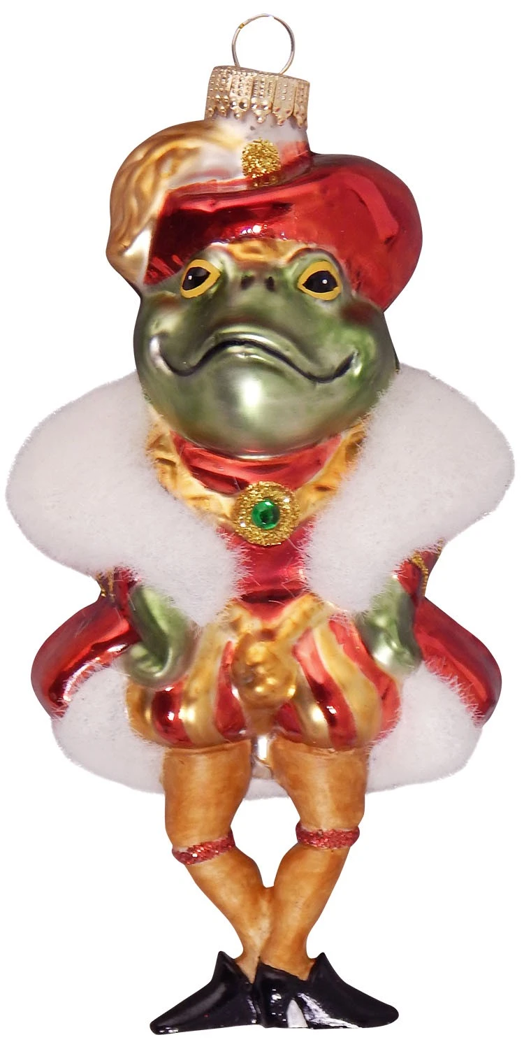 Krebs Glas Lauscha Frosch-Prinz 9cm aus Glas 3 Krebs Glas Lauscha Frosch-Prinz 9cm aus Glas