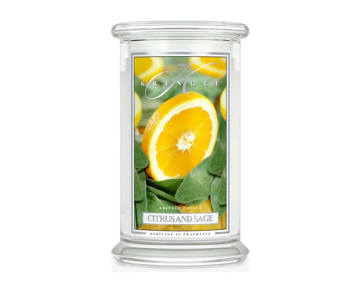 Kringle Candle Große Classic Candle Citrus and Sage 2 Kringle Candle Große Classic Candle Citrus and Sage