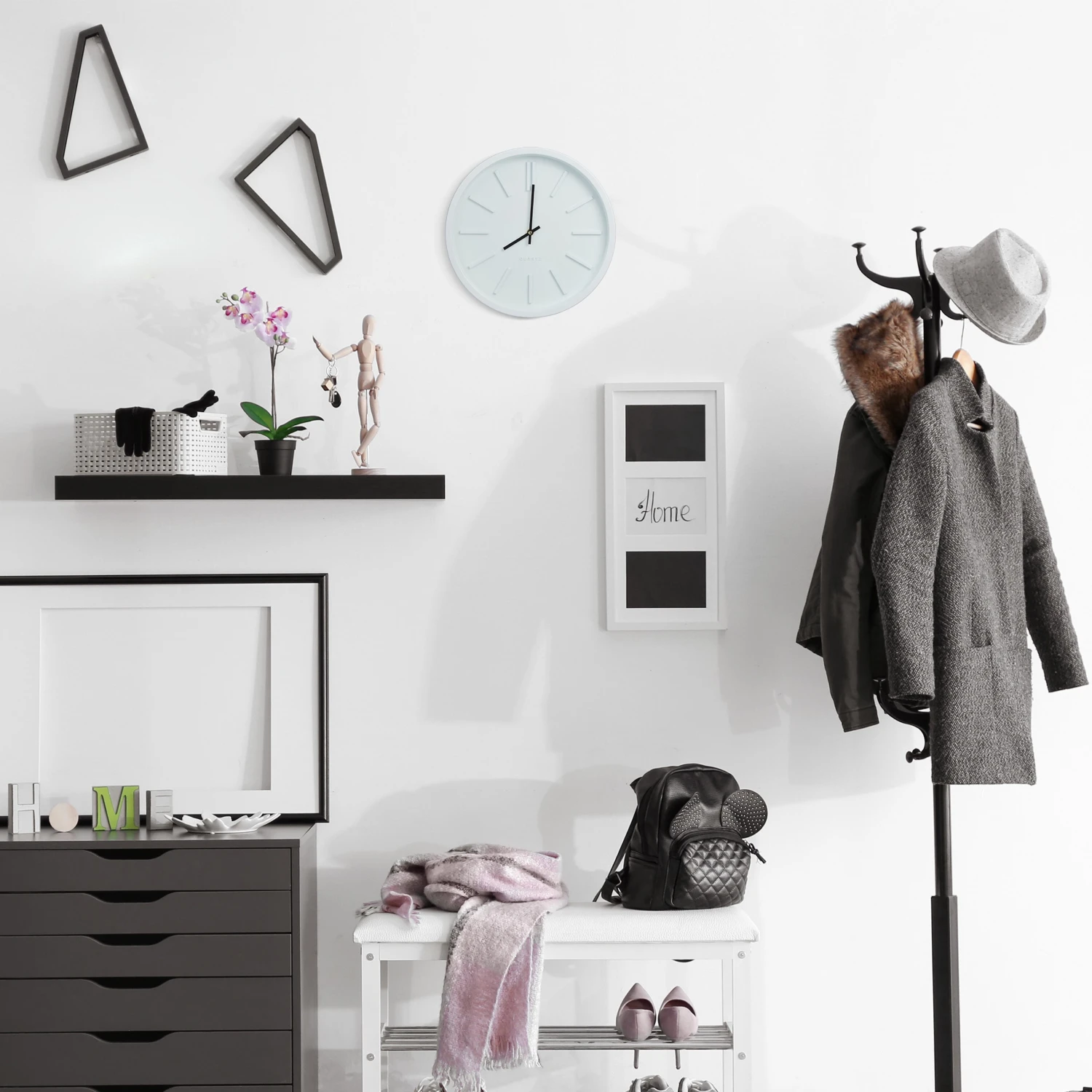 Relaxdays Wanduhr modern - Kunststoff - Glas 6 Relaxdays Wanduhr modern - Kunststoff - Glas – Bild 4