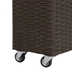 VidaXL Garten-Hochbeet - vidaXL Garten-Hochbeet mit 4 Töpfen 80x22x79 cm Poly Rattan Braun -Günstiges Deko Geschäft 8bfd08002f7041b186b6aaf5454896b1