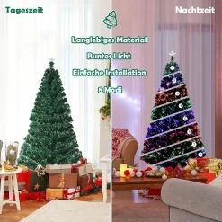 Costway 150cm LED Künstlicher Weihnachtsbaum -Günstiges Deko Geschäft 8c2a23db21ea4c5fad2603570c5e4bde