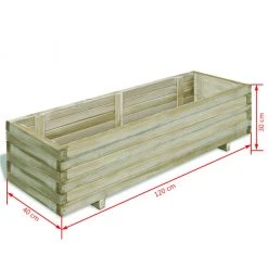 VidaXL Hochbeet Holz - vidaXL Hochbeet 120x40x30 cm Holz Rechteckig -Günstiges Deko Geschäft 8ccb3a85235b49c79056b55bf06f8ed3