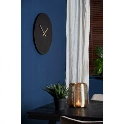 Light & Living Wanduhr Licola - Schwarz - Durchmesser: 59 cm - 59 x 59 cm -Günstiges Deko Geschäft 8d077b7c636d41f593b52a9a2d9dc6d8