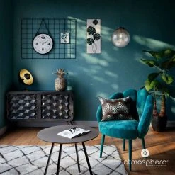 Atmosphera Créateur d'intérieur Wanduhr rund, Metalluhr an der Wand -Günstiges Deko Geschäft 8e8570d2ea584feb93506f039893cd5f