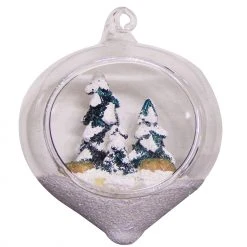 Krebs Glas Lauscha Waldterrarium 8cm aus Glas