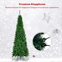 Costway 225cm LED Künstlicher Weihnachtsbaum 12 Costway 225cm LED Künstlicher Weihnachtsbaum -Günstiges Deko Geschäft 8efc2921360843cdbf7d59b562813f02