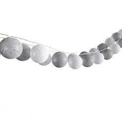 Vicco Lichterkette „Cotton Balls“ Grau
