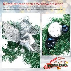 Costway 50cm künstlicher Weihnachtskranz LED -Günstiges Deko Geschäft 91a0b2b76afa43c3bb0cf34a3a66582a