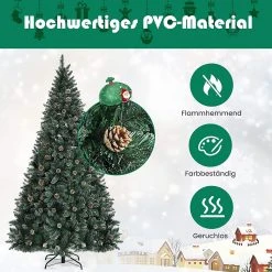 Costway 225cm künstlicher Weihnachtsbaum -Günstiges Deko Geschäft 92ca9dfb433349369b3e30d7edc8ffad