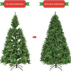 Costway 210cm LED Künstlicher Weihnachtsbaum 11 Costway 210cm LED Künstlicher Weihnachtsbaum -Günstiges Deko Geschäft 92e3aa034dcc434fb921c26edc3a09b1