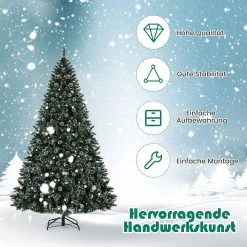 Costway 150cm künstlicher Weihnachtsbaum -Günstiges Deko Geschäft 959f1a1fcc584b89882e43414a05ac0f