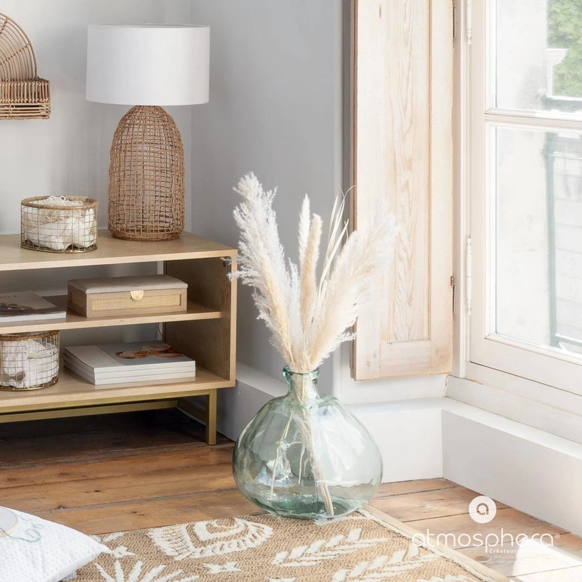 Atmosphera Créateur d'intérieur Vase aus Recycling-Glas, 35 cm 4 Atmosphera Créateur d'intérieur Vase aus Recycling-Glas, 35 cm – Bild 2