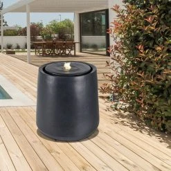 WOMO-DESIGN Springbrunnen anthrazit Ø 40x40cm - Anthrazit - 40 x 40 x 40 cm -Günstiges Deko Geschäft 96431bced7d14136b56e643f0373e156