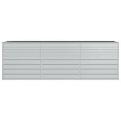 VidaXL Garten-Hochbeet Verzinkter Stahl Silbern - vidaXL Garten-Hochbeet 240x80x77 cm Verzinkter Stahl Silbern -Günstiges Deko Geschäft 96979e60c3bb4a6cb578003885425891