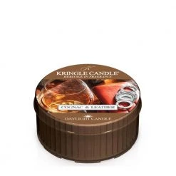 Kringle Candle Daylight Cognac & Leather
