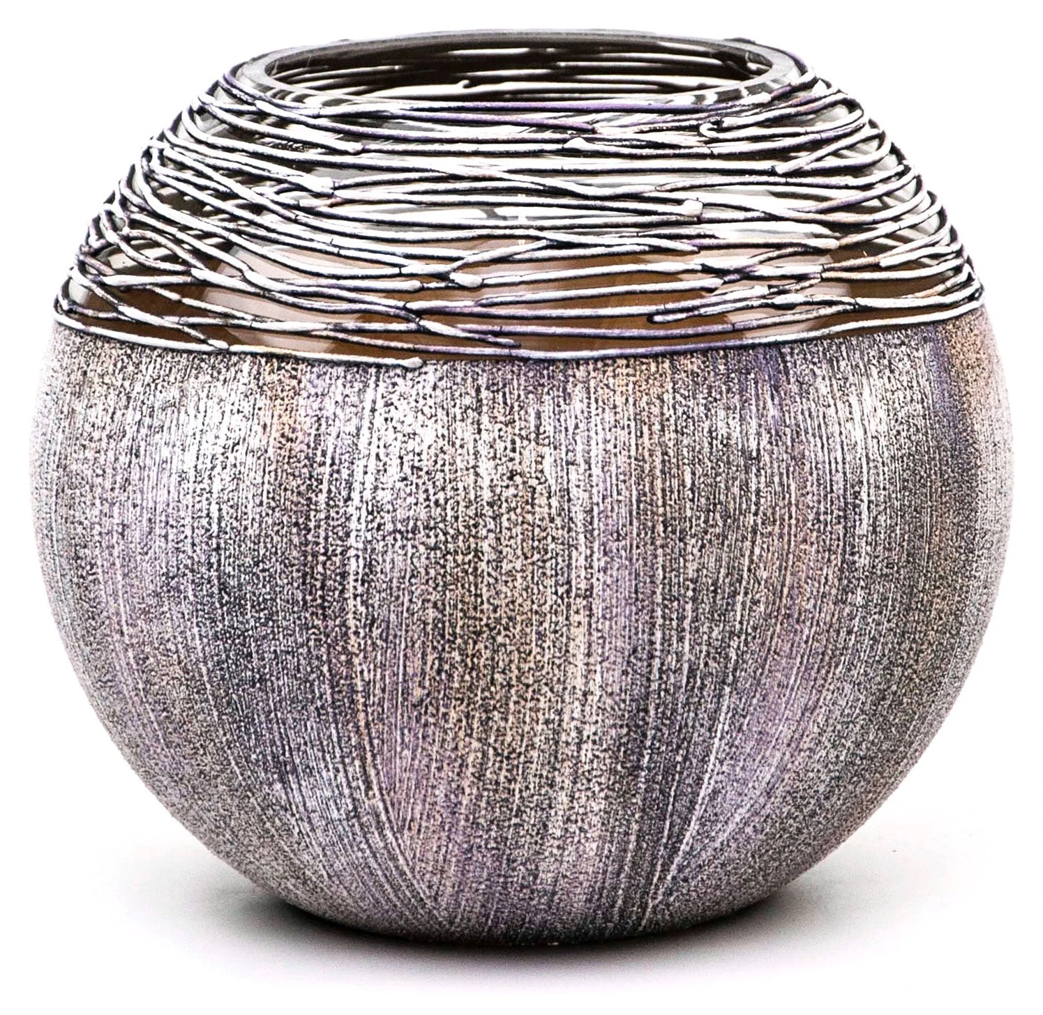 7ART Handbemalte Glasvase - Tischvase aus Glas 16 cm 3 7ART Handbemalte Glasvase - Tischvase aus Glas 16 cm