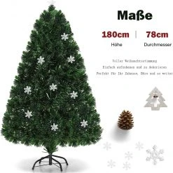 Costway 180cm LED Künstlicher Weihnachtsbaum -Günstiges Deko Geschäft 98f0f30d542c44518557174521d81a3e
