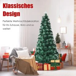 Costway 180cm LED Künstlicher Weihnachtsbaum -Günstiges Deko Geschäft 990ebc26666e4f7f8362271a05dd36f1