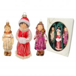 Krebs Glas Lauscha 13cm Frau Holle mit Gold- & Pechmarie