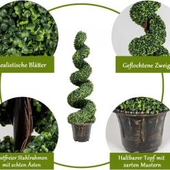 Costway Künstliche Buchsbäume Kunstbaum -Günstiges Deko Geschäft 99cdb05780e04e198d055d1bf9aea6ec