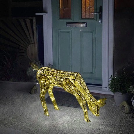 MonsterShop LED beleuchtetes goldenes Reh 4 MonsterShop LED beleuchtetes goldenes Reh – Bild 2