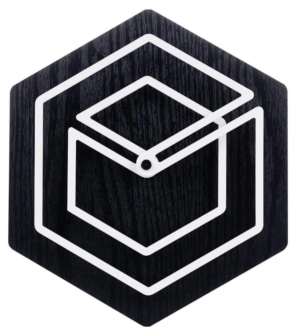 ONZENO Design Wanduhr THE CUBIC. 3 ONZENO Design Wanduhr THE CUBIC.