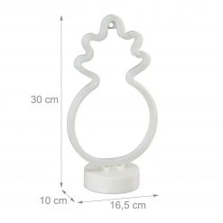 Relaxdays 3 x LED Neonlicht Ananas - Gelb - Grün - 17 x 30 cm -Günstiges Deko Geschäft 9c7b027295f9440c9424fbe19dfb3310